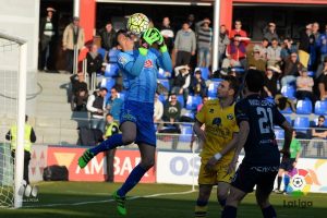 Whalley volvió a la portería frente al Alcorcón por la lesión de Leo Franco | Foto: LFP