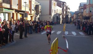 Javier Castells en un momento de la carrera. 