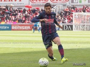 Morillas durante el encuentro contra el Nàstic | Foto: C.Pascual