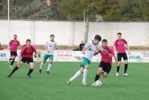 Imagen durante el partido | Foto: CD Peñas Oscenses