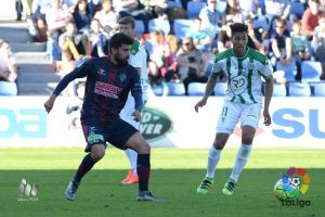 José Gaspar frente al Córdoba en El Alcoraz | Foto: LFP