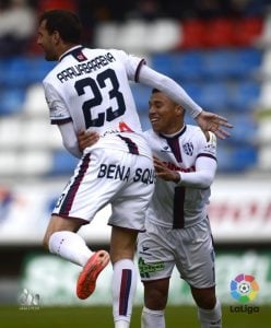 Arruabarrena celebra su gol en Los Pajaritos | FOTO: LFP