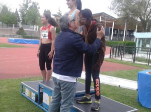 Lisha Aramburu, Campeona de España Cadete en 300 metros lisos.