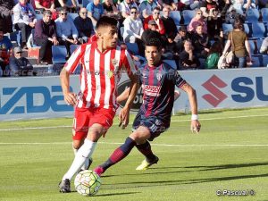 Nagore ante el Almería | Foto: C.Pascual