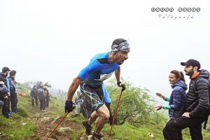 Hernando, durante una prueba, participará en el fórum de Pirineos Fit. Foto: Rubén Fueyo