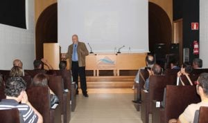 Leontxo García durante el acto | Foto: Comarca de los Monegros