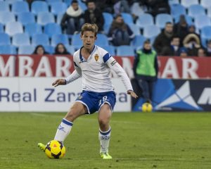 Tarsi durante un partido en Segunda División | Foto: Heraldo.es