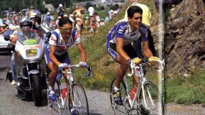 Indurain y Chiappucci en Val Louron | Foto: noticiasdenavarra.com