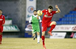 Iñigo Pérez con el Numancia de Anquela | Foto<. Heraldo de Soria