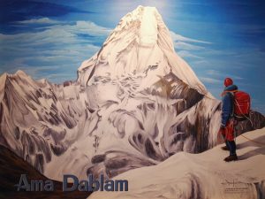 Ama Dablam | Pintura de J. Fermín M. Ochoa Huarte.