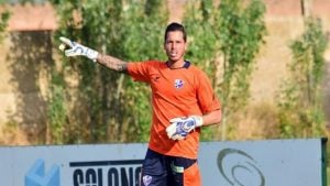 Javi Jiménez, en Logroño antes de lesionarse | Foto: franjiverdes.com