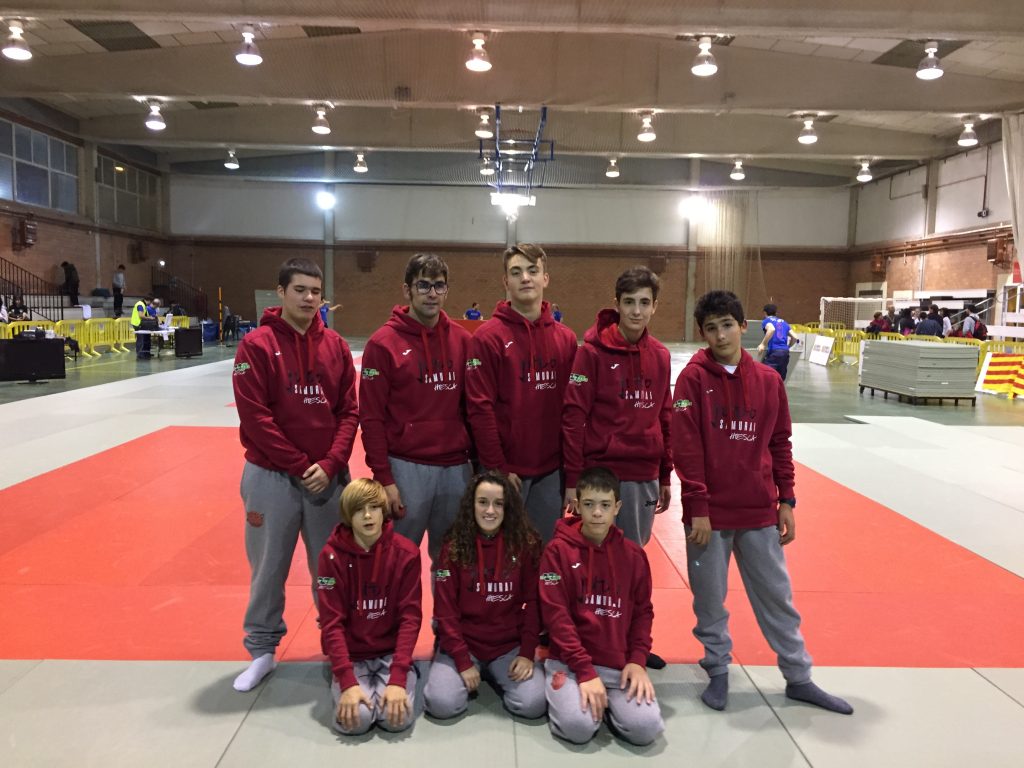 Grupo cadete dela	Escuela	Judo	Samurai que	acudió	a	la	competición