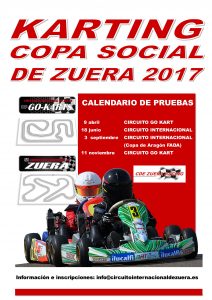 CARTEL SOCIAL KARTING 2017 zuera