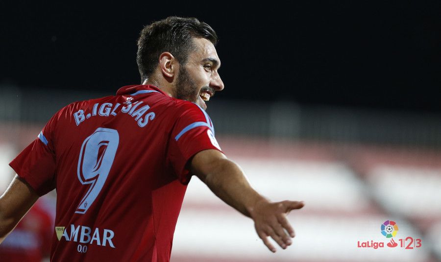Borja Iglesias en su etapa como jugador del Real Zaragoza. | Foto: LFP