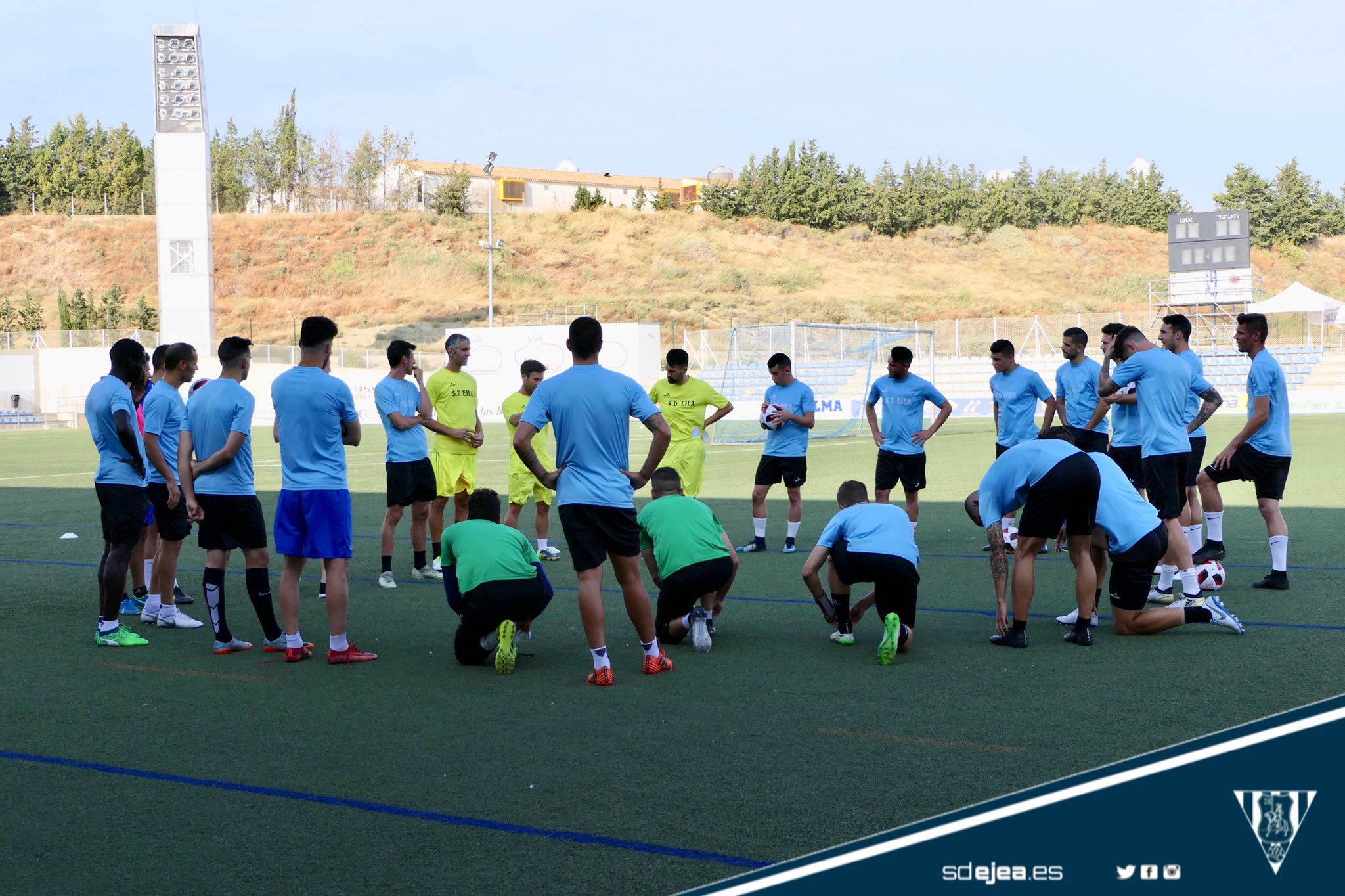 Entrenamiento de la SD Ejea. | Foto: SD Ejea