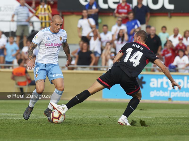 Pombo volvió a ser uno de los mejores en el Reus – Real Zaragoza. | Foto: Tino Gil, Real Zaragoza.