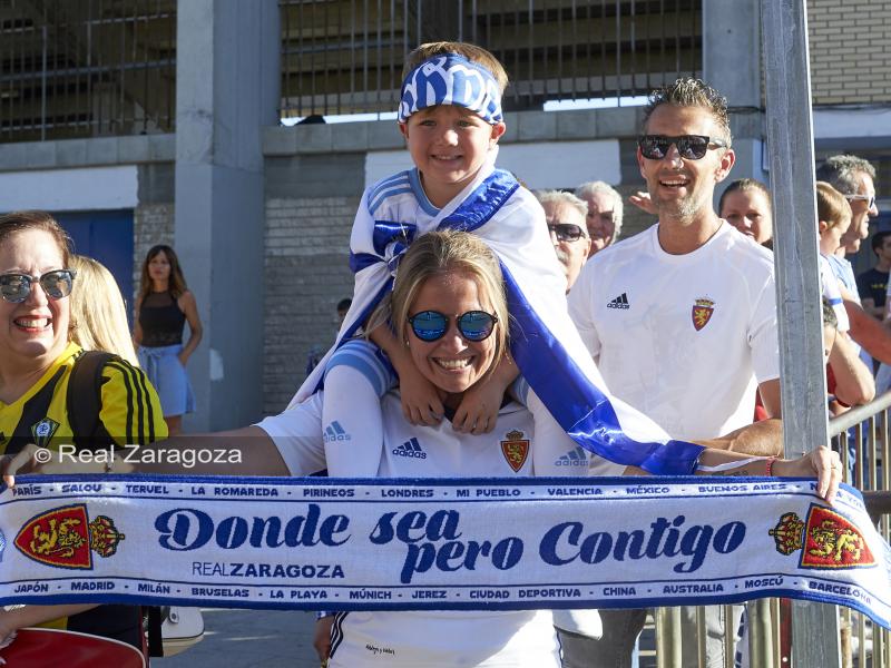 La afición del Real Zaragoza, siempre con su equipo. | Foto: Tino Gil, Real Zaragoza