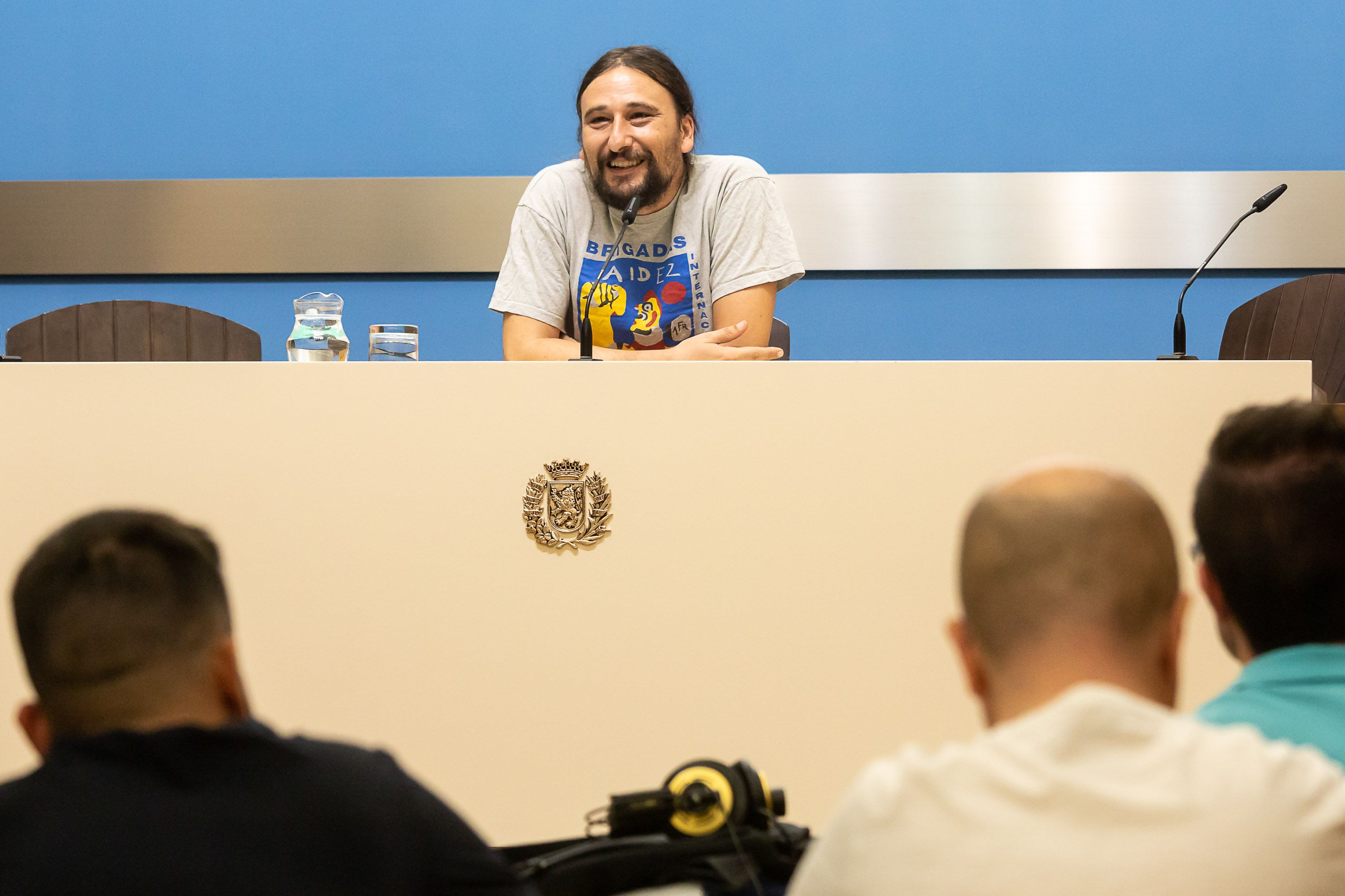 El concejal, Pablo Hijar, en rueda de prensa. | Foto: Daniel Marcos