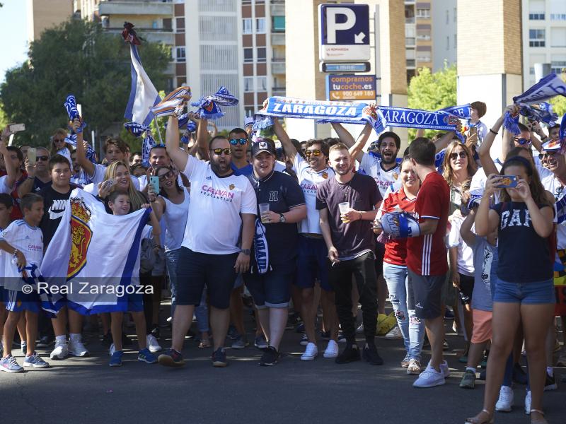 Entre 100 y 300 zaragocistas estarán en el Tartiere. | Foto: Real Zaragoza