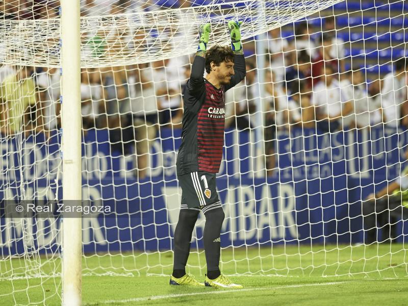 Cristian Álvarez es unas de las piezas fundamentales del Real Zaragoza. | Foto: Tino Gil, Real Zaragoza