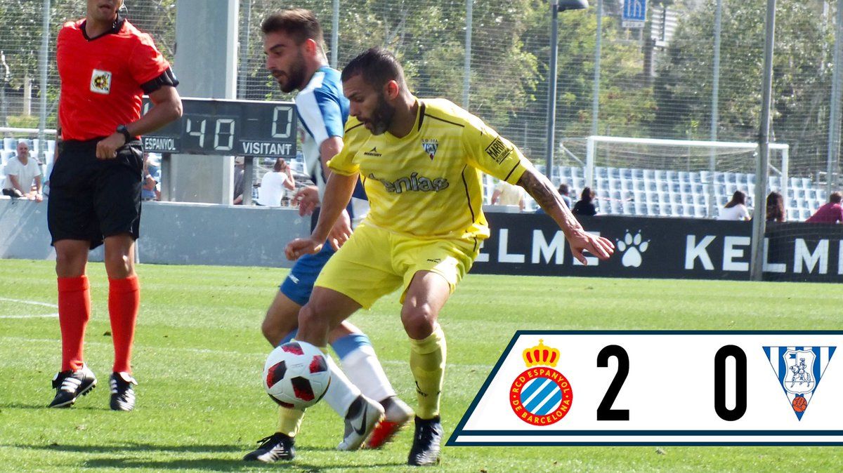 El Ejea cae por dos goles ante el Espanyol B. | Foto: SD Ejea