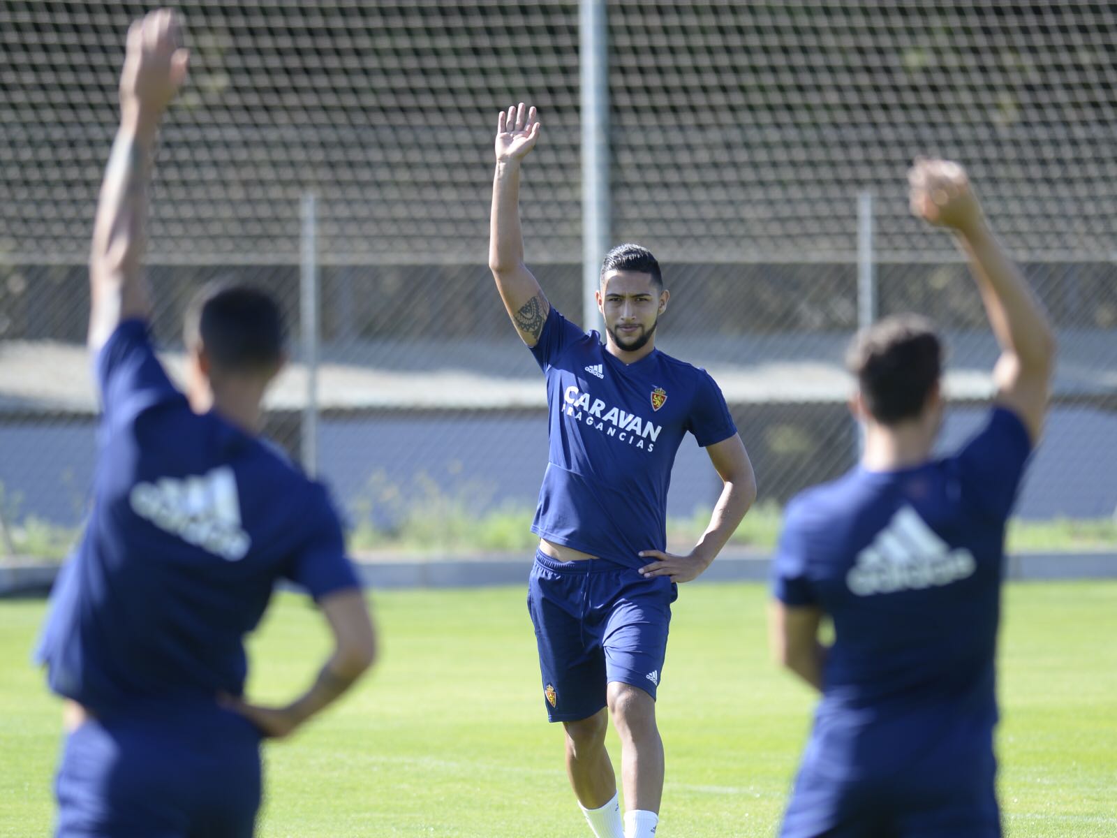 El Real Zaragoza se entrena en la Ciudad Deportiva. | Foto: Real Zaragoza