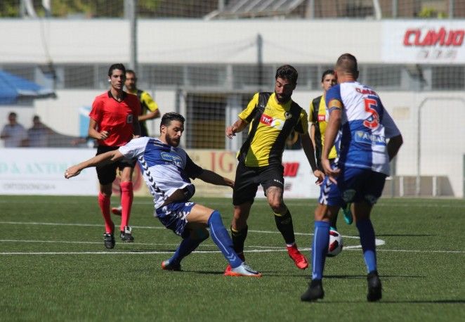 El Ebro en su partido ante el Hércules. | Foto: Hercules CF