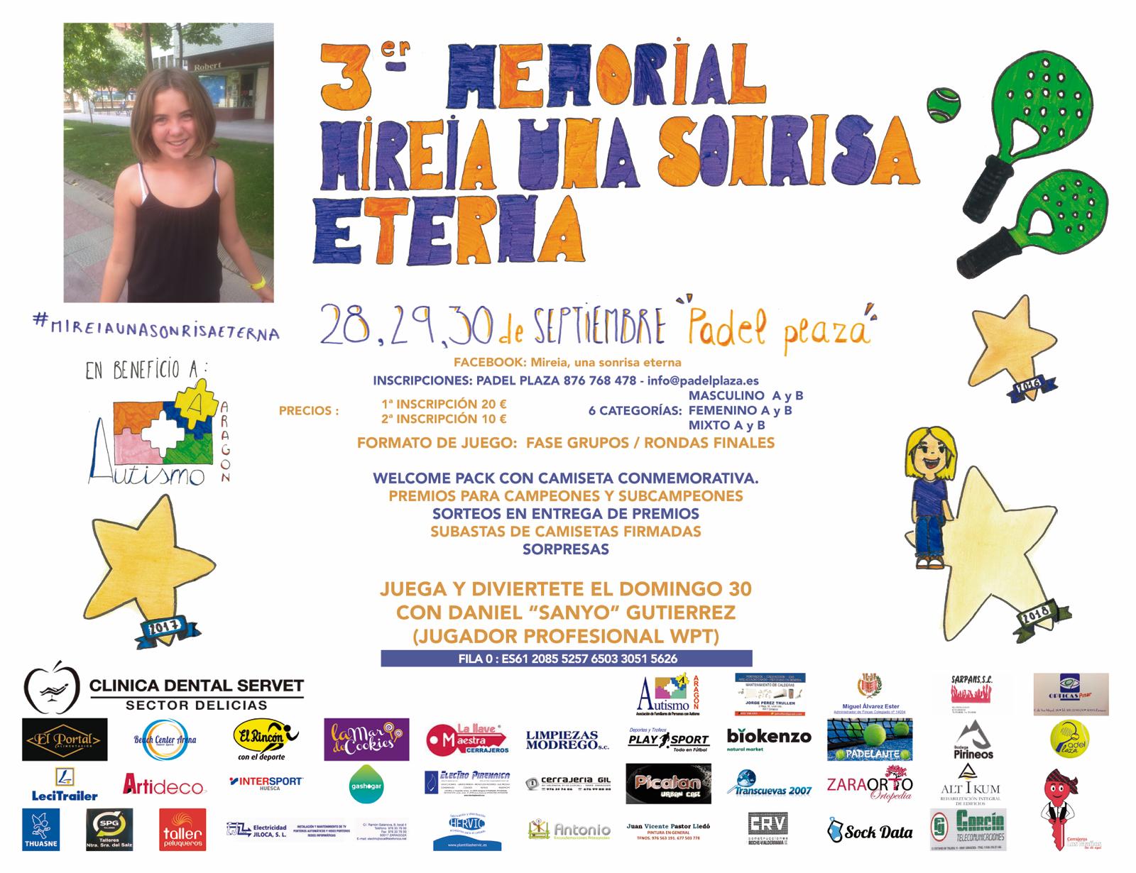 Cartel del III Memorial Mireia, Una Sonrisa Eterna