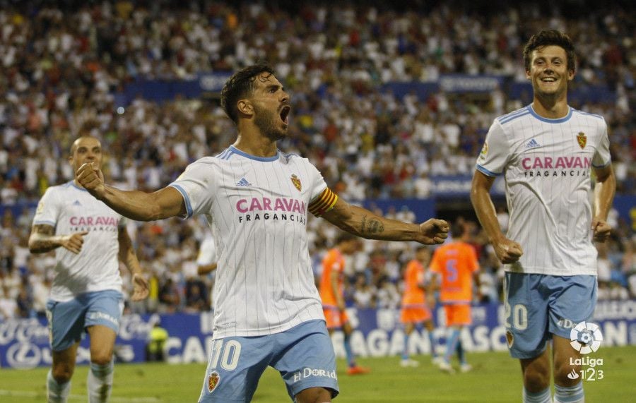 El Real Zaragoza busca su segunda victoria de la temporada ante el Oviedo. | Foto: La Liga