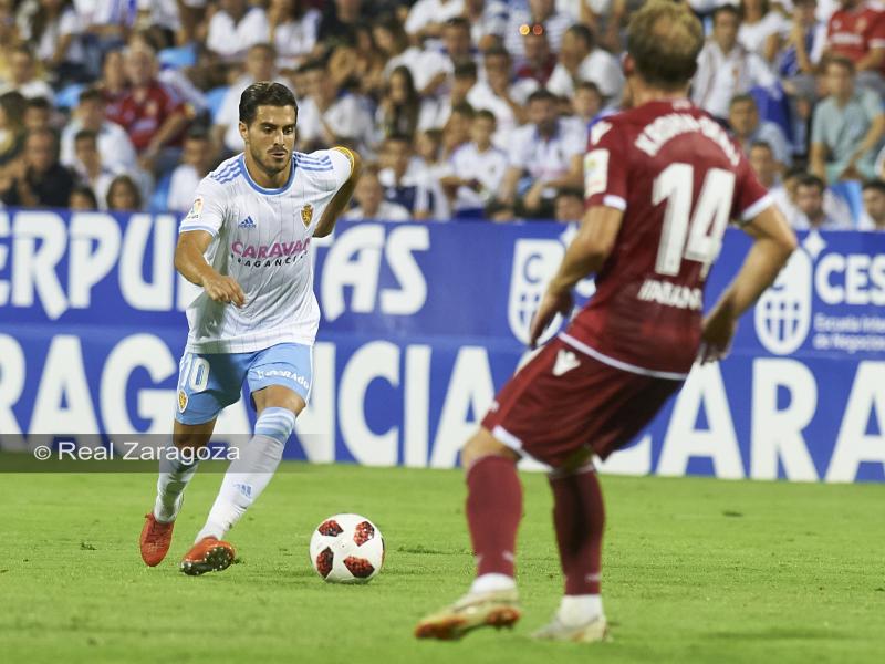 Ros en el partido de Copa del Rey. | Foto: Tino Gil, Real Zaragoza