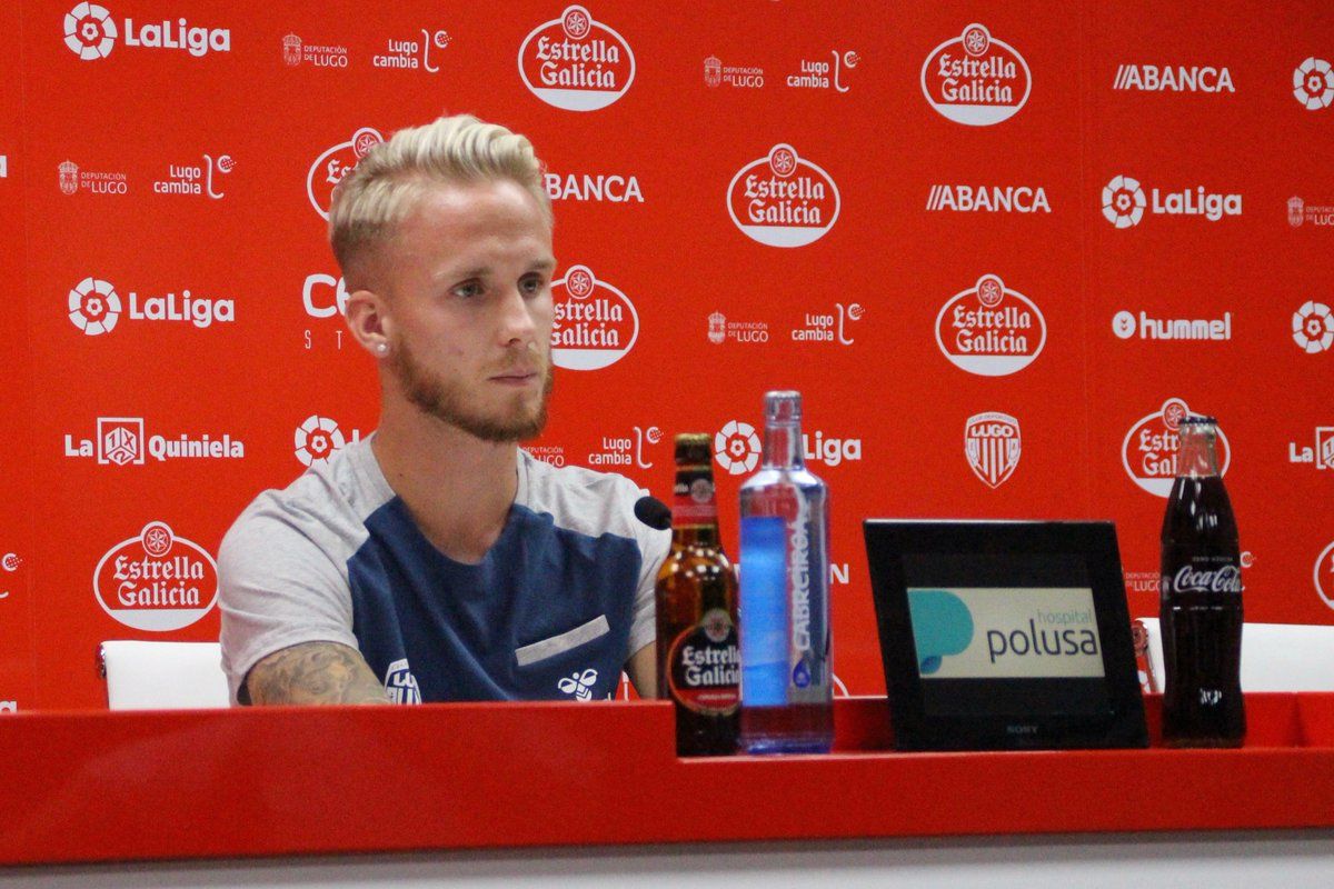 Sergio Gil en rueda de prensa. | Foto: CD Lugo