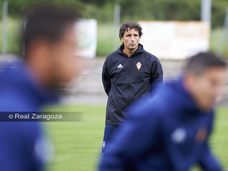 Idiakez planea cambios para la Copa. | Foto: Tino Gil, Real Zaragoza