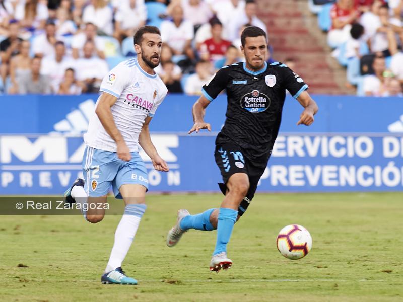 Benito en el encuentro ante el Lugo. | Foto: Real Zaragoza