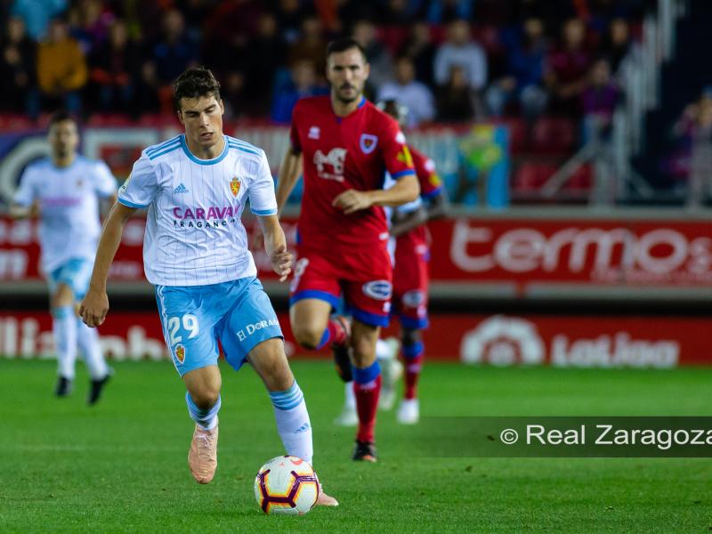 Soro salió al terreno de juego en sustitución del lesionado Álvaro Vázquez. | Foto: Real Zaragoza