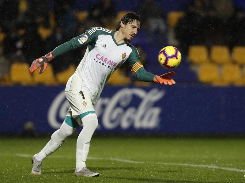 Cristian no pudo mantener su portería a cero ante el Alcorcón. | Foto: Real Zaragoza