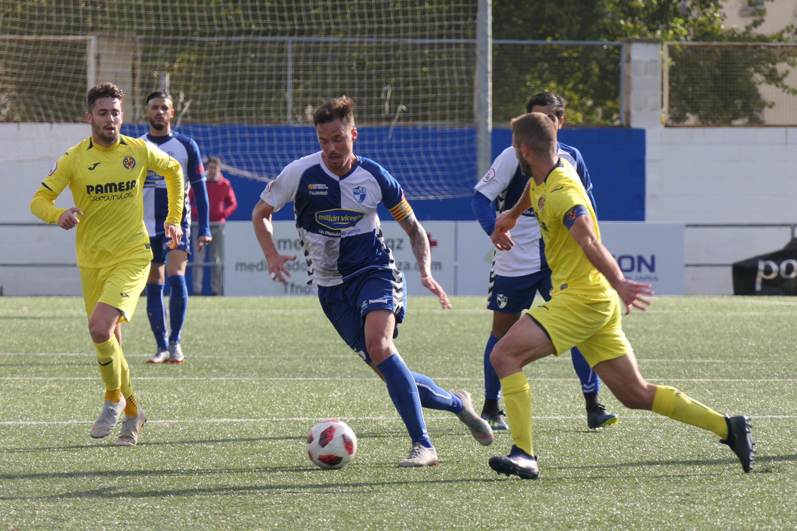 El Ebro ha ganado en casa al filial del Villarreal. | Foto: José Ángel Pérez Piñero