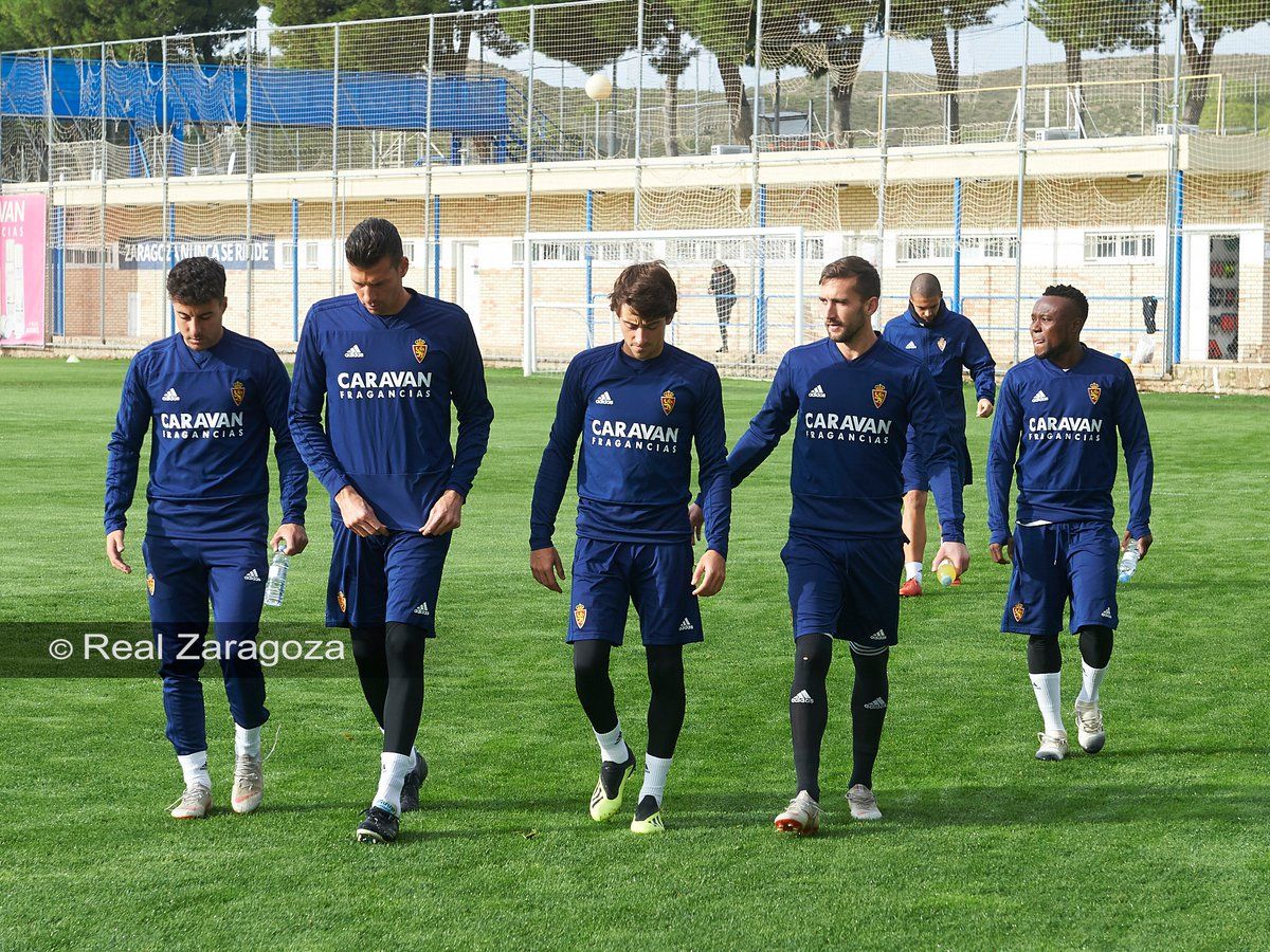 Sesión de entrenamiento del pasado jueves. | Foto: Real Zaragoza