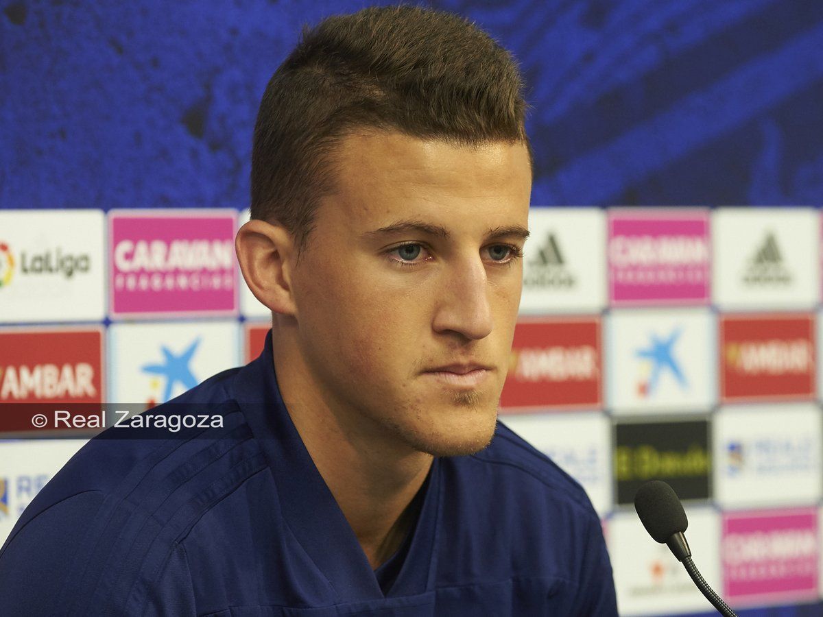 Carlos Nieto en sala de prensa | Foto: Real Zaragoza