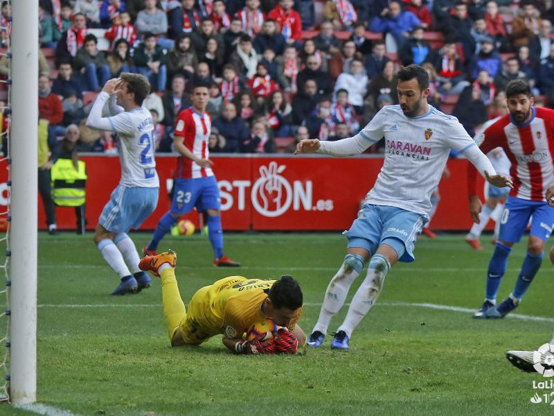 Guitián en el partido ante el Sporting. I Foto: La Liga