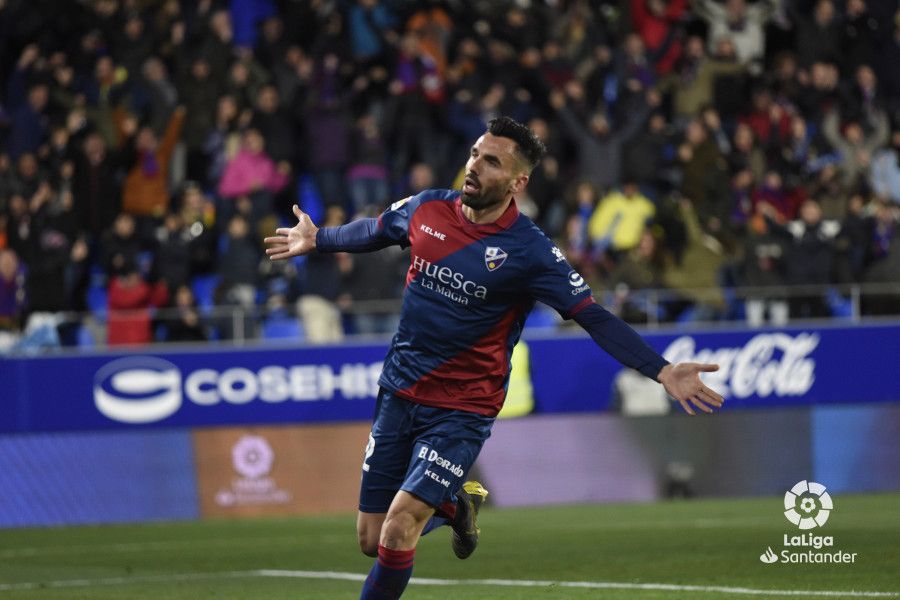 Enric Gallego con la camiseta del Huesca | Foto: LaLiga