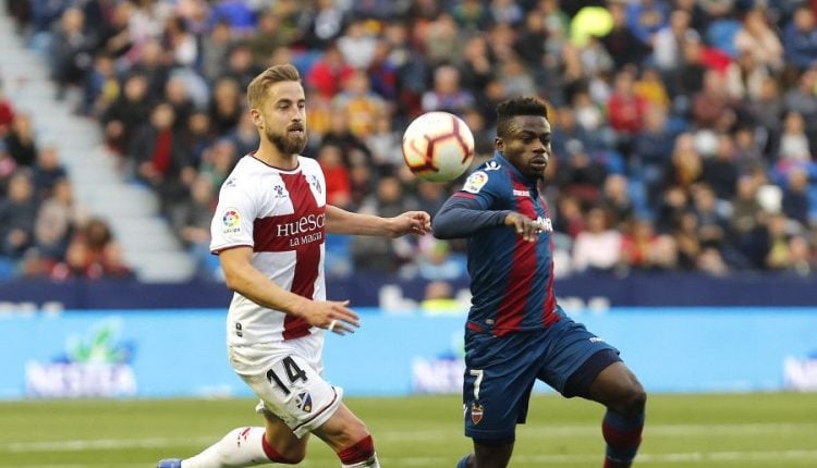 Huesca y Levante se vieron las caras la pasada temporada en Primera División. Ahora lo harán en pretemporada | Foto: LFP