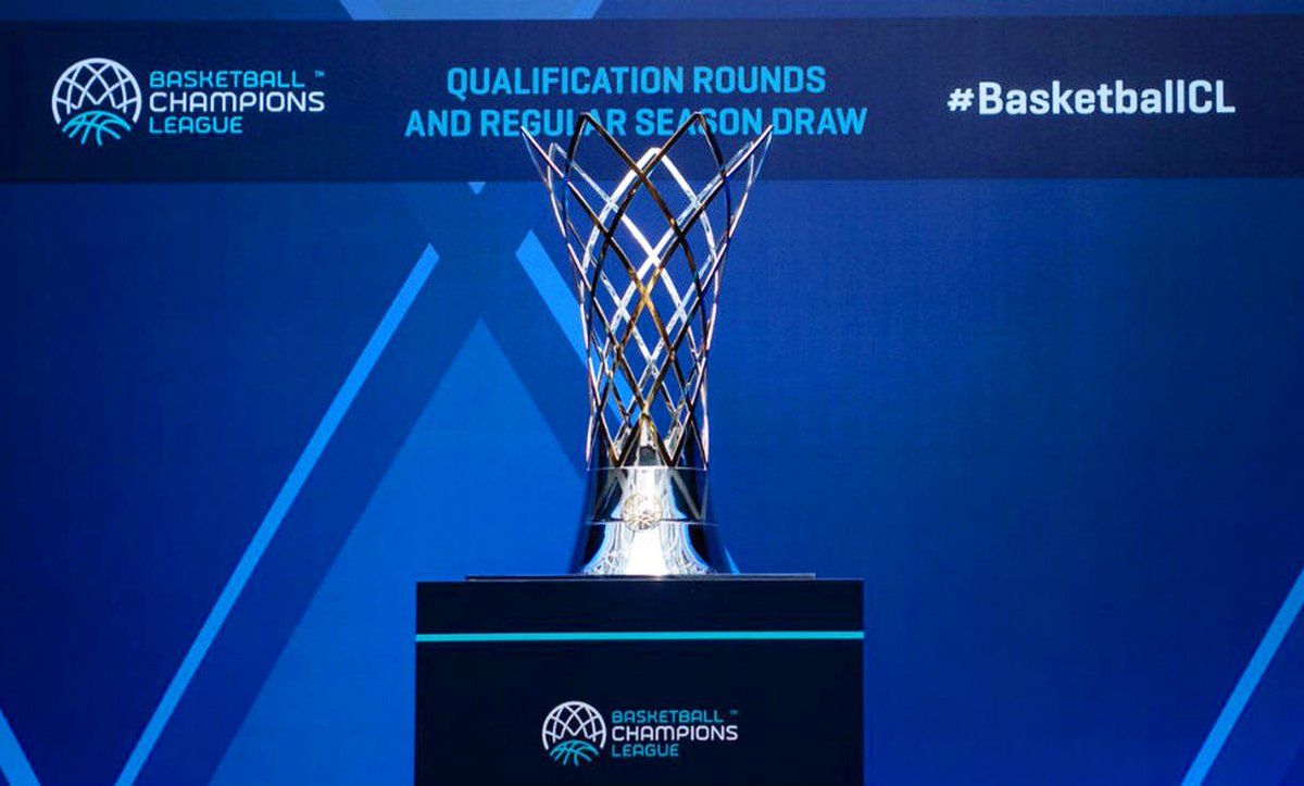 El trofeo de la Champions League. Foto: Basket Zaragoza