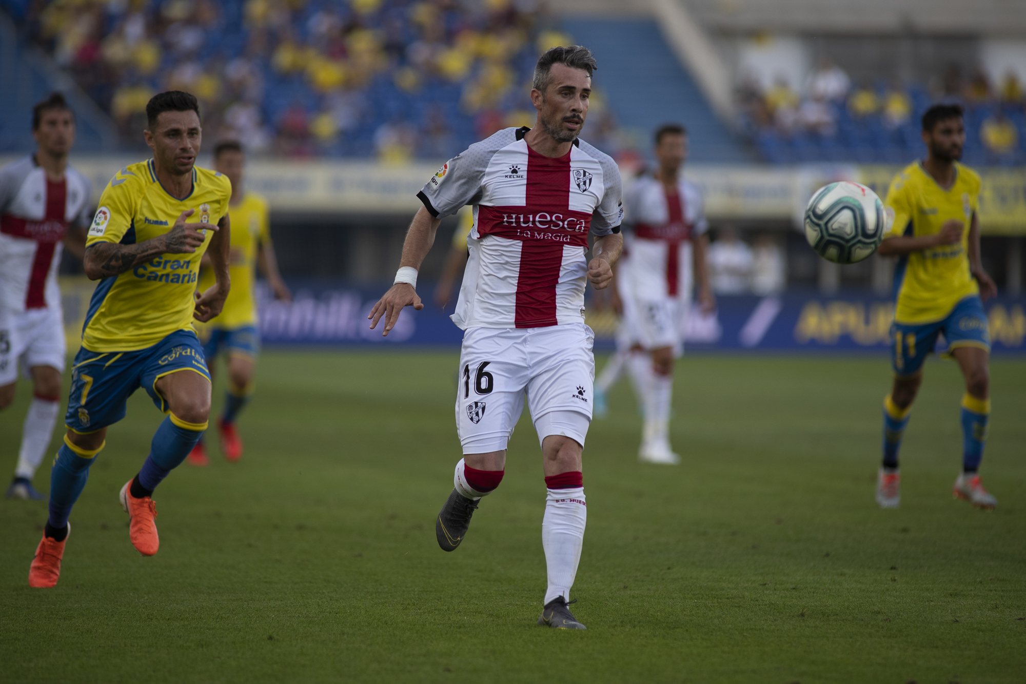 Luisinho y los laterales fueron los mejores del choque entre Huesca y Las Palmas | Foto: LFP