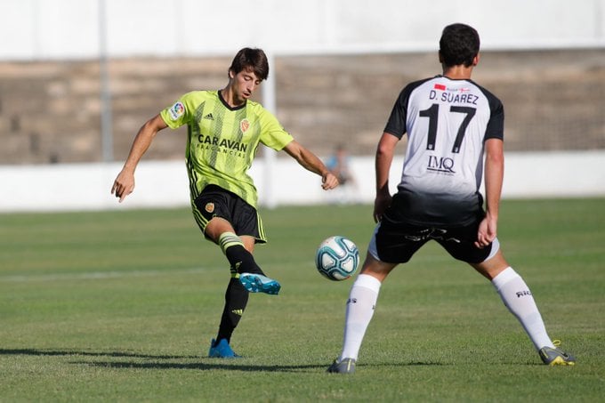 Julián Delmás ante el CD Tudelano en pretemporada | Foto: Real Zaragoza