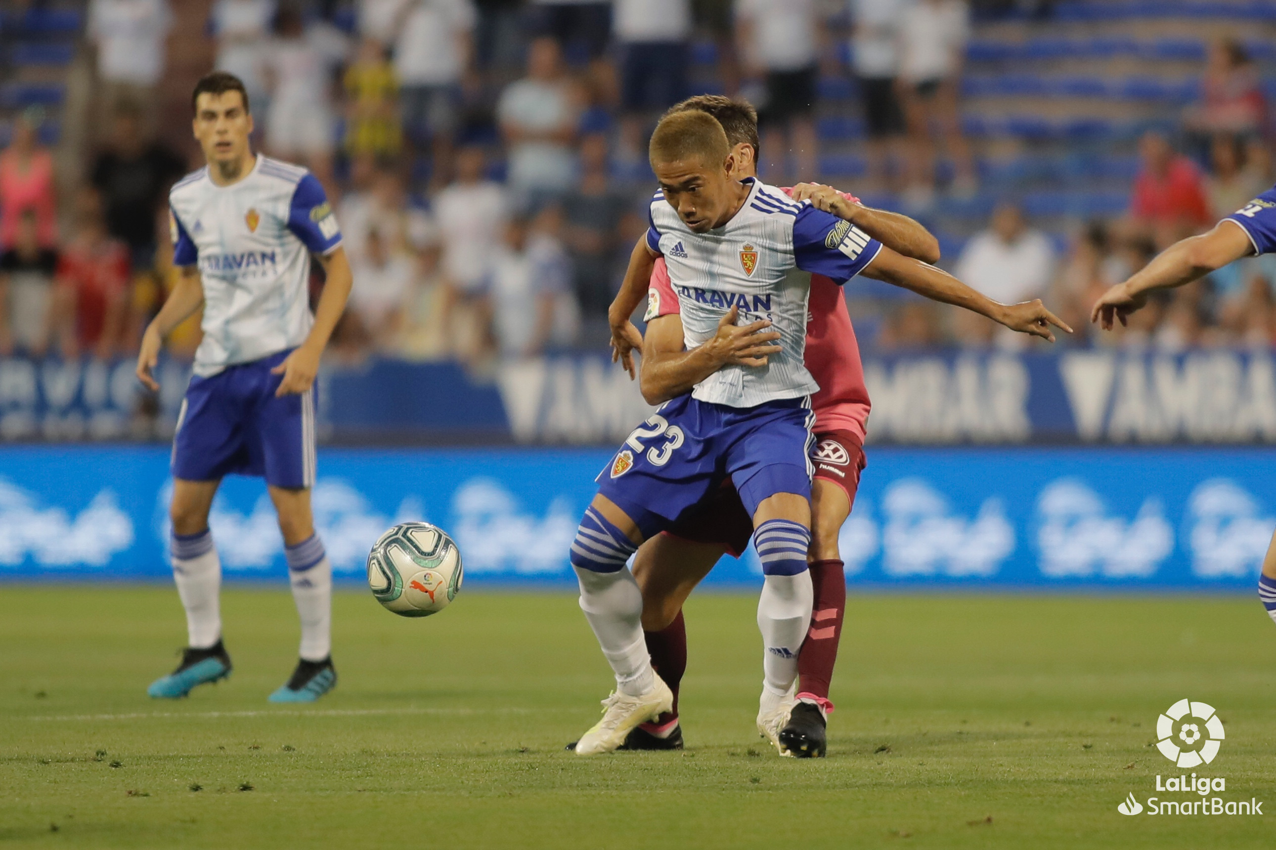 Kagawa en una acción del partido ante el Tenerife | Foto: LFP