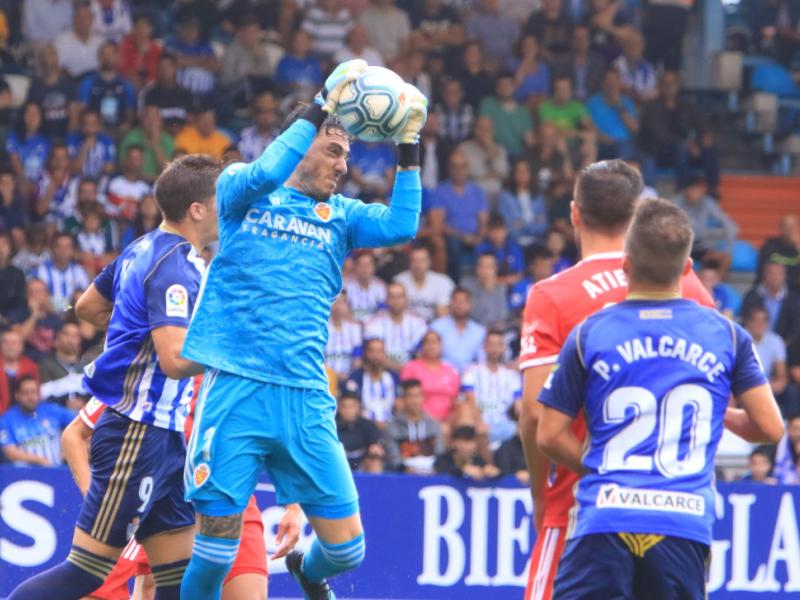 Cristian puede volver a jugar ante el Huesca. Foto: Real Zaragoza