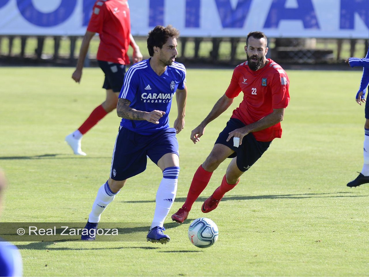 Imagen durante el partido amistoso entre el Real Zaragoza y el Tarazona