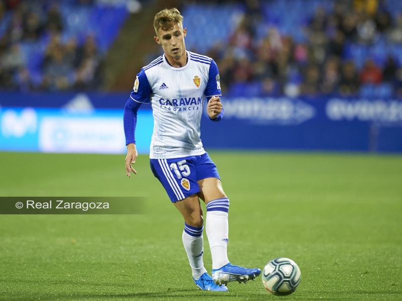 Álex Blanco en el partido ante el Girona | Foto: Tino Gil - Real Zaragoza