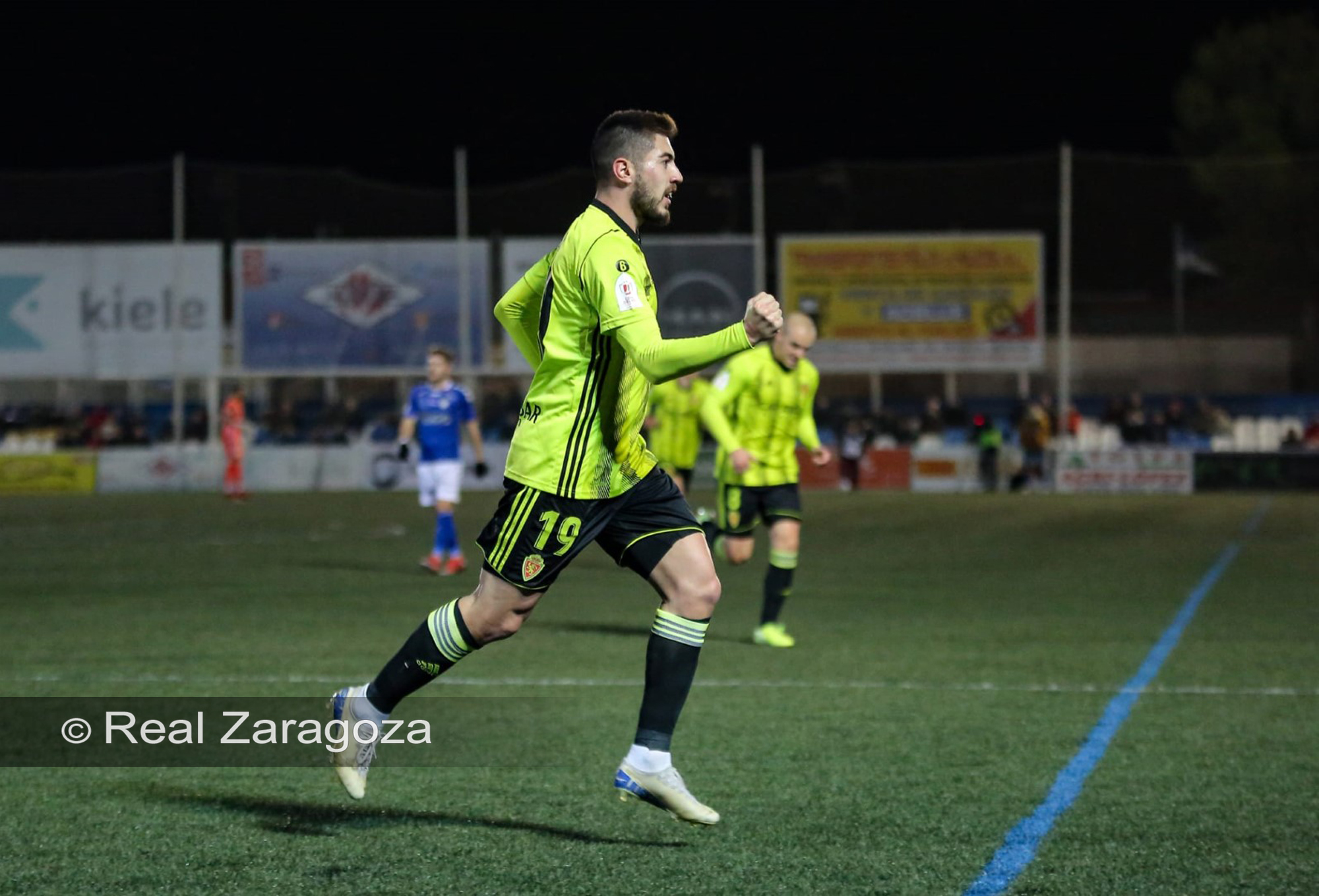 Papu celebra su gol ante el Socuéllamos | Foto: Real Zaragoza