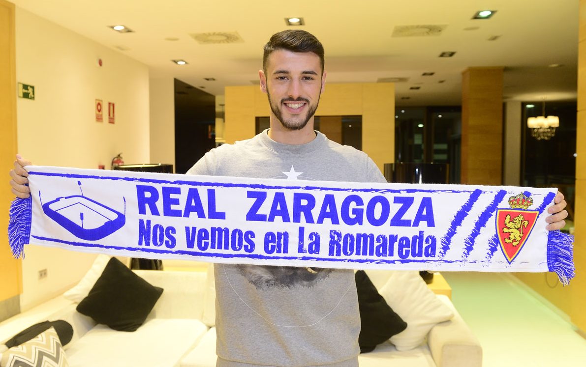 André Pereira tras firmar el contrato con el Real Zaragoza | Tino González